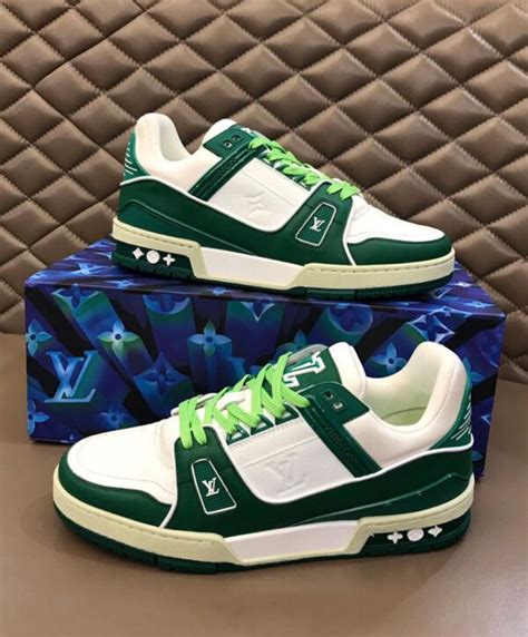 scarpe louis vuitton uomo verde|louis vuitton sneakers for men.